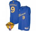 Mens Adidas Golden State Warriors #9 Andre Iguodala Swingman Royal Blue 2016-2017 Christmas Day 2017 The Finals Patch NBA Jersey