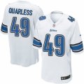 Mens Nike Detroit Lions #49 Andrew Quarless Game White NFL Jersey