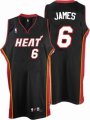 Kids Miami Heat #6 LeBron James black