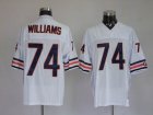 nfl chicago bears #74 williams white