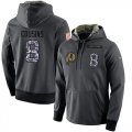 NFL Mens Nike Washington Redskins #8 Kirk Cousins Stitched Black Anthracite Salute to Service Player Performance Hoodie