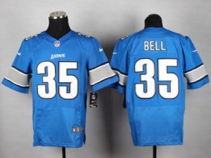 Nike NFL Detroit Lions #35 Joique Bell Blue jerseys(Elite)