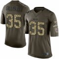 Mens Nike Buffalo Bills #35 Mike Gillislee Limited Green Salute to Service NFL Jersey