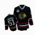 nhl chicago blackhawks #51 campbell black(2010 stanley cup)