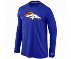 Nike Denver Broncos Logo Long Sleeve T-Shirt BLUE