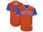 2017 Little League World Series Astros Carlos Beltran #15 Ivan Orange Jersey