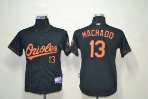 Youth Baltimore Orioles #13 MACHADD black Cool Base Jerseys