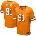 Mens Nike Tampa Bay Buccaneers #91 Robert Ayers Elite Orange Glaze Alternate NFL Jersey