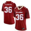 Oklahoma Sooners #36 Dimitri Flowers Red 47 Game Winning Streak College Football Jersey