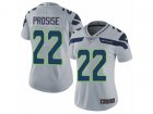 Women Nike Seattle Seahawks #22 C. J. Prosise Vapor Untouchable Limited Grey Alternate NFL Jersey