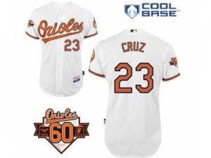 mlb jerseys baltimore orioles #23 cruz white[60 th]