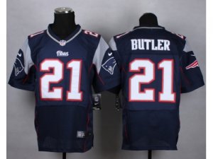 Nike New England Patriots #21 butler blue jerseys(Elite)