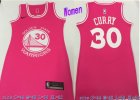 Warriors #30 Stephen Curry Pink Women Nike Swingman Jersey