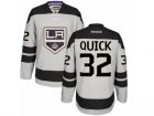 Mens Reebok Los Angeles Kings #32 Jonathan Quick Authentic Gray Alternate NHL Jersey