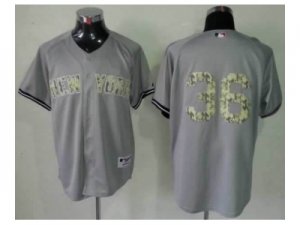 mlb jerseys new york yankees #36 grey[number camo]