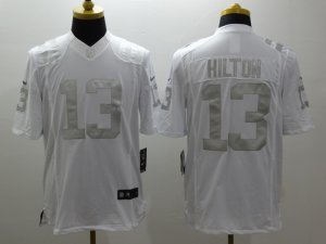 Nike Indianapolis Colts #13 T.Y. Hilton Platinum White Jerseys(Game)