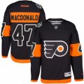 Youth Reebok Philadelphia Flyers #47 Andrew MacDonald Authentic Black 2017 Stadium Series NHL Jersey