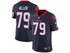 Mens Nike Houston Texans #79 Jeff Allen Vapor Untouchable Limited Navy Blue Team Color NFL Jersey