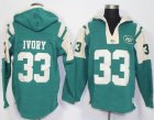 New York Jets #33 Chris Ivory Green Player Winning Method Pullover NFL Hoodie