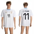 Uruguay 11 C. STUANI Away 2018 FIFA World Cup Thailand Soccer Jersey