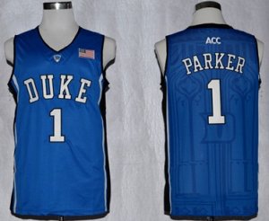 Duke Blue Devils #1 Jabari Parker ACC Patch NCAA Authentic Basketball Performance Jersey - Duke Blue