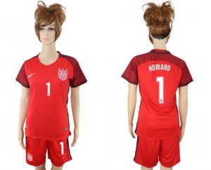 2017-18 USA 1 HOWARD Women Away Soccer Jersey