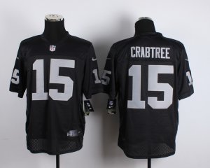 Nike Oakland Raiders #15 Crabtree black jerseys(Elite)