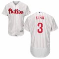 Men's Majestic Philadelphia Phillies #3 Chuck Klein White Red Strip Flexbase Authentic Collection MLB Jersey