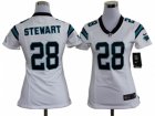 Nike Women Carolina Panthers #28 Jonathan Stewart white jerseys