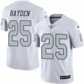 Nike Oakland Raiders #25 D.J. Hayden White Mens Stitched NFL Limited Rush Jersey