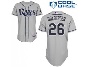 Youth Tampa Bay Rays #26 Brad Boxberger Grey Cool Base Stitched MLB Jersey