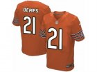 Mens Nike Chicago Bears #21 Quintin Demps Elite Orange Alternate NFL Jersey