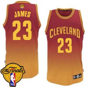 Men\'s Adidas Cleveland Cavaliers #23 LeBron James Swingman Red Resonate Fashion 2016 The Finals Patch NBA Jersey