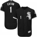 2016 Men Chicago White Sox #1 Adam Eaton Majestic Black Flexbase Authentic Collection Player Jersey