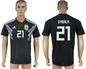 Argentina 21 DYBALA Away 2018 FIFA World Cup Thailand Soccer Jersey