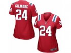 Women Nike New England Patriots #24 Stephon Gilmore Game Red Alternate NFL Jersey