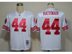 NFL san francisco 49ers #44 rathman m&n white jerseys