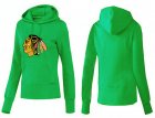 NHL Women Chicago Blackhawks Logo Pullover Hoodie 22