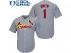 Youth St.Louis Cardinals #1 Ozzie Smith Grey Cool Base Stitched MLB Jersey