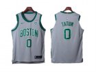 Celtics #0 Jayson Tatum Gray Nike City Edition Authentic Jersey