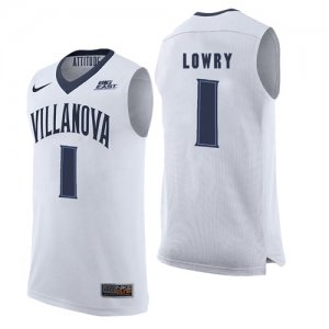 Villanova Wildcats #1 Kyle Lowry White College Basketball Elite Jersey