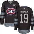 Montreal Canadiens #19 Larry Robinson Black 1917-2017 100th Anniversary Stitched NHL Jersey
