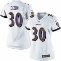 Womens Nike Baltimore Ravens #30 Kenneth Dixon Limited White NFL Jersey