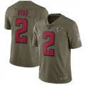 Nike Falcons #2 Matt Ryan Youth Olive Salute To Service Limited Jersey