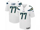Mens Nike Los Angeles Chargers #77 Forrest Lamp Elite White NFL Jersey