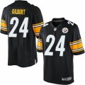 Mens Nike Pittsburgh Steelers #24 Justin Gilbert Limited Black Team Color NFL Jersey