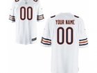 Men's Nike Chicago Bears Customized Game White Jerseys (S-4XL)