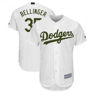 Dodgers #35 Cody Bellinger White 2018 Memorial Day Cool Base Jersey