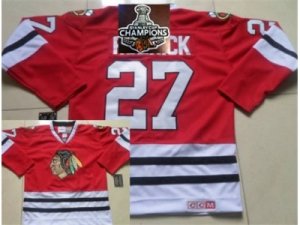NHL Chicago Blackhawks #27 Jeremy Roenick Red CCM 2015 Stanley Cup Champions jerseys