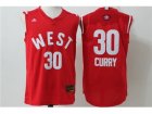2016 NBA All Star NBA Golden State Warriors #30 Stephen Curry Red jerseys
